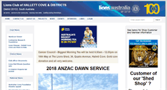 Desktop Screenshot of hallettcove.sa.lions.org.au