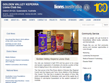 Tablet Screenshot of goldenvalleykeperra.qld.lions.org.au
