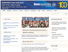 Tablet Screenshot of duncraig.wa.lions.org.au