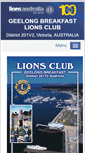 Mobile Screenshot of geelongbreakfast.vic.lions.org.au