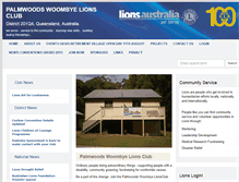 Tablet Screenshot of palmwoodswoombye.qld.lions.org.au