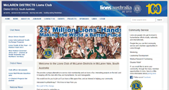 Desktop Screenshot of mclarendistricts.sa.lions.org.au
