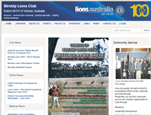 Tablet Screenshot of birchip.vic.lions.org.au