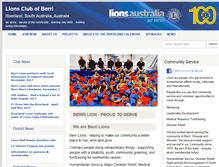 Tablet Screenshot of berri.sa.lions.org.au