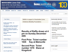 Tablet Screenshot of maroubra.nsw.lions.org.au