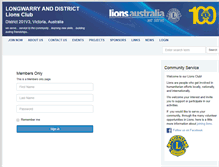 Tablet Screenshot of longwarryanddistrict.vic.lions.org.au