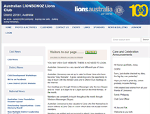 Tablet Screenshot of lionsonoz.nsw.lions.org.au