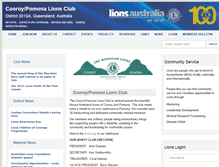 Tablet Screenshot of cooroypomona.qld.lions.org.au