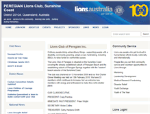Tablet Screenshot of peregian.qld.lions.org.au