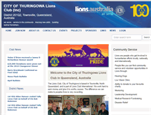 Tablet Screenshot of cityofthuringowa.qld.lions.org.au