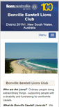 Mobile Screenshot of bonvillesawtell.nsw.lions.org.au