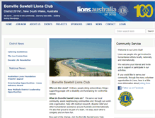 Tablet Screenshot of bonvillesawtell.nsw.lions.org.au