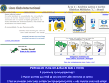 Tablet Screenshot of lions.org.br