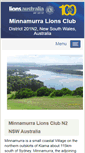 Mobile Screenshot of minnamurra.nsw.lions.org.au