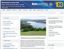 Tablet Screenshot of minnamurra.nsw.lions.org.au