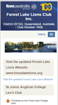 Mobile Screenshot of forestlake.qld.lions.org.au