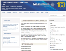 Tablet Screenshot of lowerherberthalifax.qld.lions.org.au
