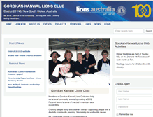 Tablet Screenshot of gorokan-kanwal.nsw.lions.org.au