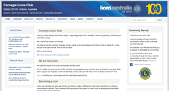Desktop Screenshot of carnegie.vic.lions.org.au