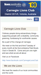 Mobile Screenshot of carnegie.vic.lions.org.au
