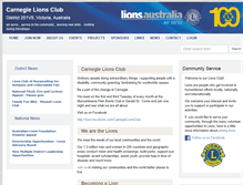 Tablet Screenshot of carnegie.vic.lions.org.au