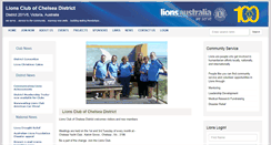 Desktop Screenshot of chelseadistrict.vic.lions.org.au