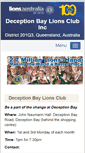 Mobile Screenshot of deceptionbay.qld.lions.org.au