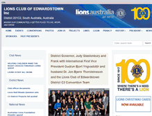Tablet Screenshot of edwardstown.sa.lions.org.au