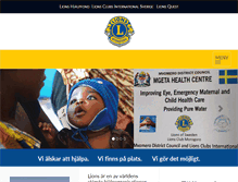 Tablet Screenshot of lions.se