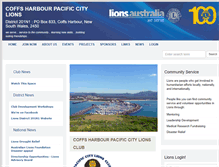 Tablet Screenshot of pacificcity.nsw.lions.org.au