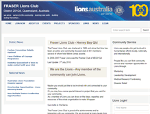 Tablet Screenshot of fraser.qld.lions.org.au