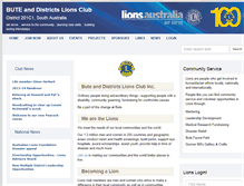 Tablet Screenshot of buteanddistricts.sa.lions.org.au