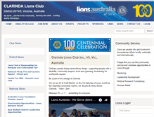 Tablet Screenshot of clarinda.vic.lions.org.au