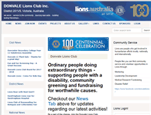 Tablet Screenshot of donvale.vic.lions.org.au