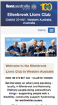 Mobile Screenshot of ellenbrook.wa.lions.org.au