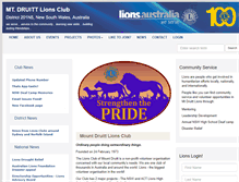 Tablet Screenshot of mtdruitt.nsw.lions.org.au