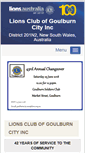 Mobile Screenshot of goulburncity.nsw.lions.org.au