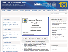 Tablet Screenshot of goulburncity.nsw.lions.org.au