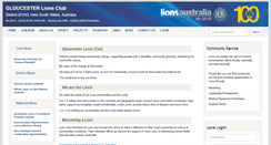 Desktop Screenshot of gloucester.nsw.lions.org.au