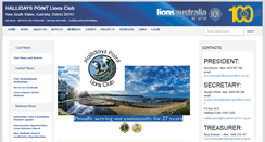 Desktop Screenshot of hallidayspoint.nsw.lions.org.au