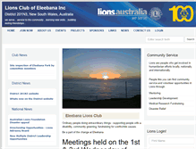 Tablet Screenshot of eleebana.nsw.lions.org.au