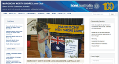 Desktop Screenshot of maroochynorthshore.qld.lions.org.au