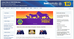 Desktop Screenshot of croydon.vic.lions.org.au