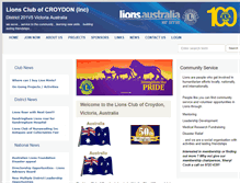 Tablet Screenshot of croydon.vic.lions.org.au