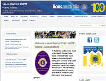 Tablet Screenshot of 201v5.lions.org.au